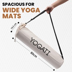 ® Cotton Yoga Mat Bag with Adjustable Strap | Durable Yoga Bag for Mats, Perf…