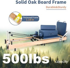 MOPHOTO Pilates Reformer Machine Home Pilates Equipment &Reformer Box Jump Board