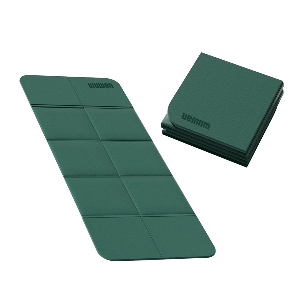 Foldable Yoga Mat 75″ x 31″, 6mm Thick TPE Grip Exercise Mat for Home, Travel…