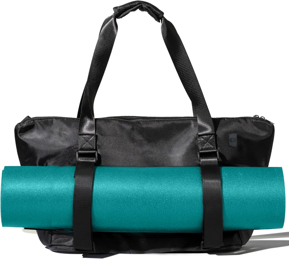 Extendable Yoga Mat Carrier with Straps & Laptop Pocket – Large Tote Bag