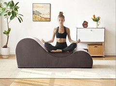 Grey Kama Tantra Sutra Sex Couch Exotic Furniture Sofa Chaise Lounge Yoga Chair