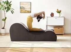 Grey Kama Tantra Sutra Sex Couch Exotic Furniture Sofa Chaise Lounge Yoga Chair