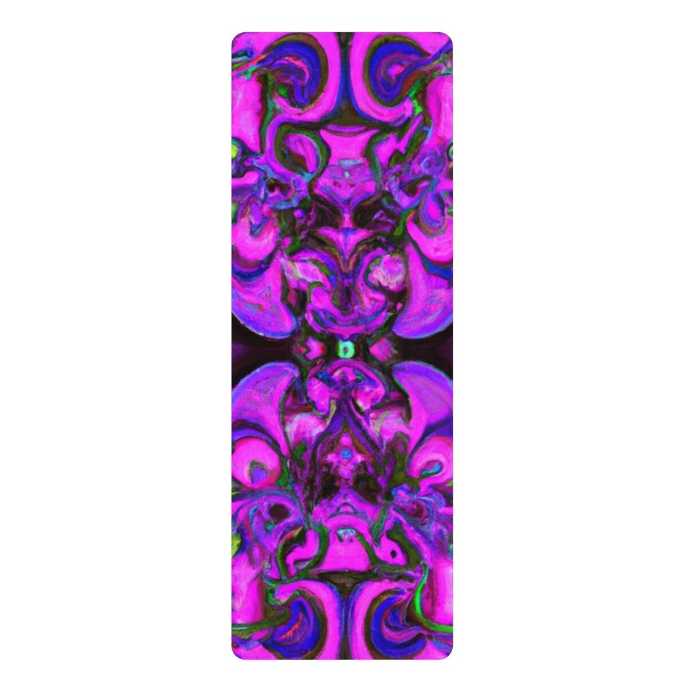 Saraswati Rajeswari – Psychedelic Yoga Exercise Workout Mat – 24″ x 68″