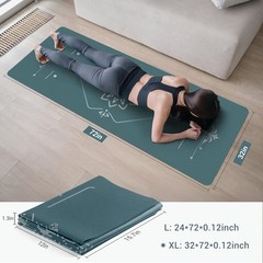 Yoga Mat Foldable – Textured Non Slip Exercise Mat -Travel Lightweight Hot Yo…