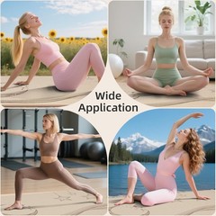 Spacious 72×40 Non-Slip Yoga Mat, Ideal for Pilates, Strength Training & More