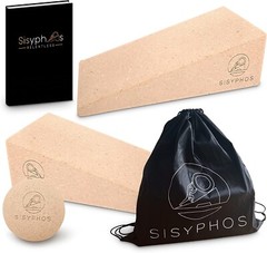 Sisyphos Cork Squat Wedge Block – 2 PCS With Massage Ball And Free E-Book + Work