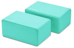 Fitvids Set of 2 High Density Yoga 9 x 6 x 4 inch (2 Count, Pack 1), Green