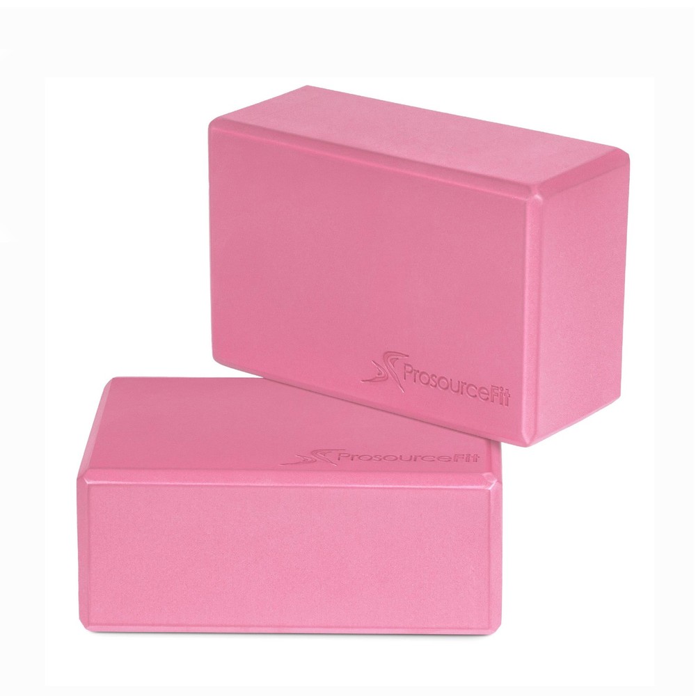 Prosource Pink Yoga Blocks Set of 2