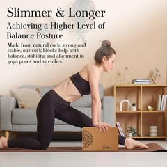5 Pack Yoga Accessories for Women Set Yoga Block 2 Pack with Strap Massage Ba…