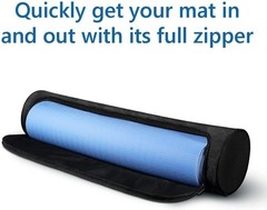 Bag Canvas Yoga Pilates Mat Carrier Water Prf 28″Tall Adjust Strap NEW Last One
