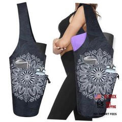 Yoga Mat Bag – Large Opening Long Tote Yoga Mat Carrier 37″x15.5″ Mandala
