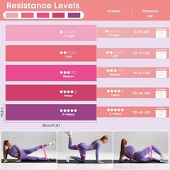 13 Pcs Pilates Essentials Kit for Women, Home Workout Equipment Set with Pink