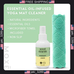 Moxe yoga mat cleaner 4oz rosemary lemon essential oils eco-friendly safe
