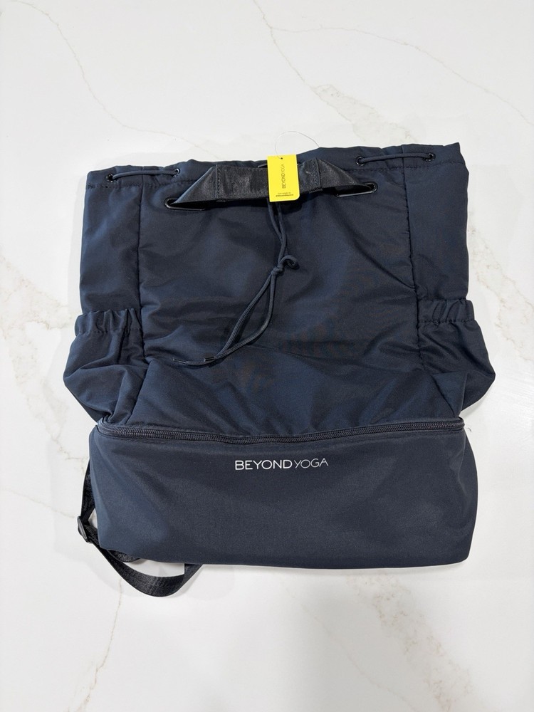 BEYOND YOGA black nylon Backpack Adjustable Strap Zip Fastener