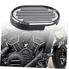 Motorcycle Extended Brake Pedal Cover CNC Aluminum Non Slip Upgrade Pad Chrome