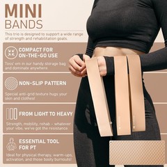 Pilates Ring Set, Magic with 1x Core Ball, 3X Resistant Nude