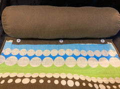 Yoga or Sleep Quilted Mat with Pillow by Jay Franco & Sons 24″ x 66″ EUC