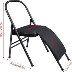 INNOLIFE Yoga Auxiliary Chair with Lumbar Back Support Foldable Balance Training