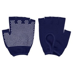 Yoga Gloves Non Slip Fingerless Pilates Gloves Navy Blue