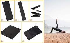 Foldable Yoga Mat with Carry Bag – Portable, Non-Slip – for Travel and Hei…