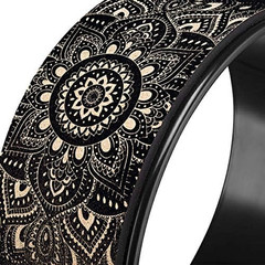 YOGA DESIGN LAB | the YOGA WHEEL | Eco Printed, Extra Strength, Padded, Dharma E