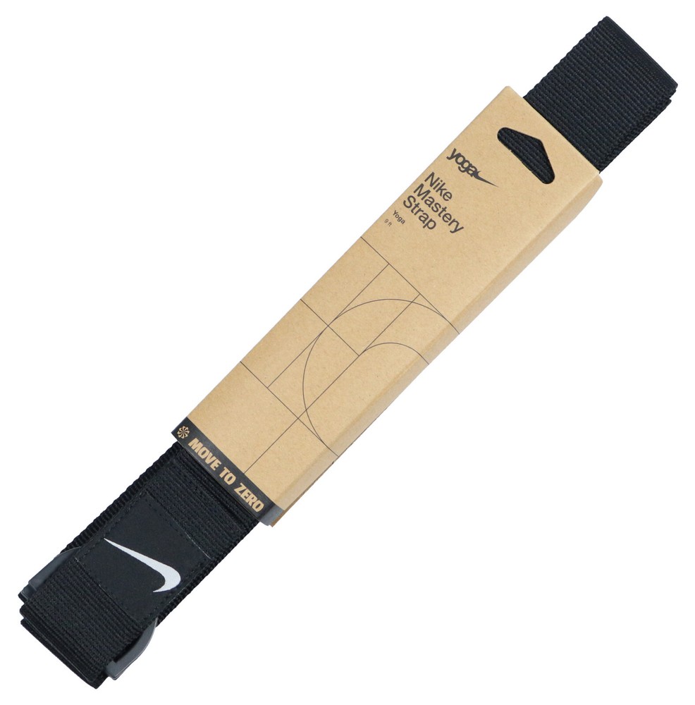 NIKE Mastery Yoga Strap – 9 ft – Black Training Stretch
