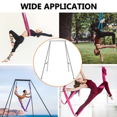 TECSPACE 2-Color 551lbs / 250kg Yoga Stand + 216.5in / 5.5m Stretch Yoga Fabric