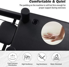 Foldable Pro Pilates Reformer Machine W/ Dual Springs & Extra-Long Frame for Gym