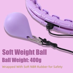 OurStarry 34 Knots Weighted Workout Hoop Plus Size, Smart Waist Exercise Ring fo
