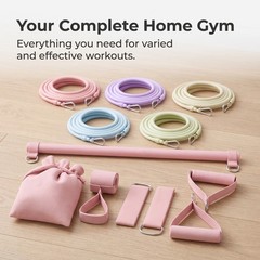 Fitness Bands Set for Full Body Home Gym Workouts and Yoga, for Yoga Practice