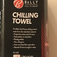 Bally Total Fitness Chilling Towel Pink