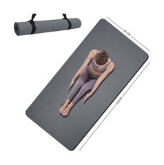 Yoga Mat Double-Sided Non Slip, 72” x 32” x 7mm – Extra Wide & Thick Yoga M…