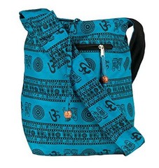 Blue Patchwork Handmade Crossbody Large Hobo Shoulder Bag Hippie Boho Fashion