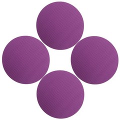4Pcs Reusable Yoga Knee and Elbow Pads Purple Tpe Nonslip Cushions for Workout