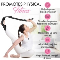 Stretch Strap with Loops for Foot & Calf – Therapy, Achilles Relief, Yoga, Flexi