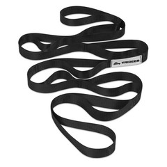 Non-Elastic Stretching Strap with Loops for Physical Therapy & Rehab, Knee Hi…