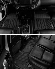 3W Floor Mats for Lexus GX460 2014-2023 (only for 7 seat), TPE All Weather Cu…