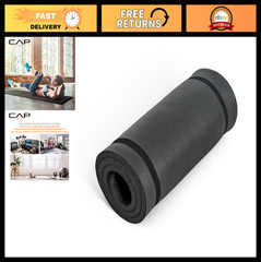 High Density 1-Inch Exercise Yoga Mat with Strap – Multiple Colors Available