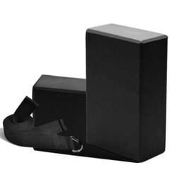 1 Set Yoga Block with Strap Foam Yoga Block Yoga Block Pilates Fitness