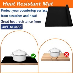 2 Pack Large Silicone Mats for Kitchen Counter, 36”x24”(90cmx60cm) Heat Res…