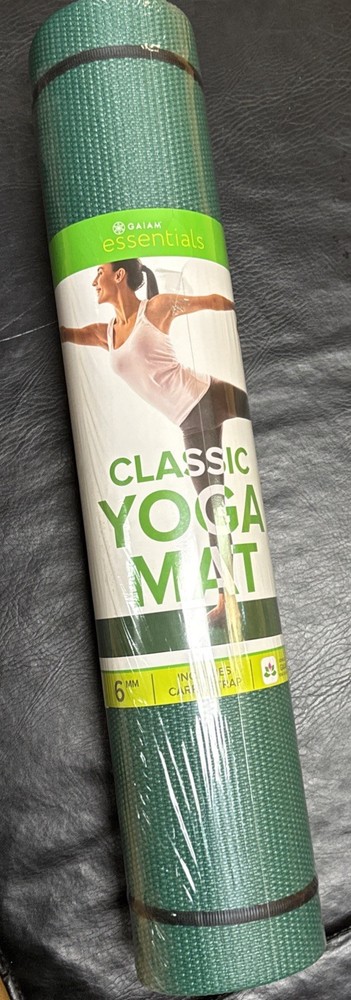 Essentials Thick Yoga Mat Fitness & Exercise Mat with Easy-Cinch Yoga Mat Carrie