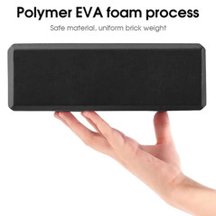 2 Pack Recycled EVA Yoga Block High Density Non-Slip Surface Easy Grip Black
