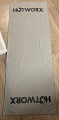 HOTWORX Yoga Mat Grip Towel 79” x 30″ Mat Hot Yoga Towel Non Slip Grey