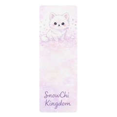 Cute Purple Yoga Mat, Pastel Pink Purple Kawaii White Fox SnowChi Kingdom