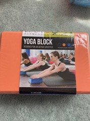 VIVI LIFE YOGA BLOCK ORANGE 9w X 6h X 3D Brand New!