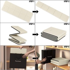 Foldable Yoga Mat for Travel Folding Yoga Mat 6mm Thick with Carrying Bag, No…