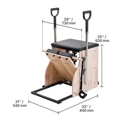 Pilates Chair Split-Pedal Stability Combo Chairs Full-Body Workout with Handles