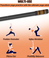 5Ft Yoga Stick – Heavy-Duty Steel Adjustable Stretching Bar for Mobility, Flexib