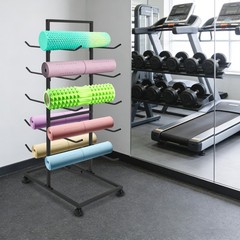 Large Capacity Yoga Mats Organizer Shelf Yoga Mat Holder Yoga Mat Storage Rack