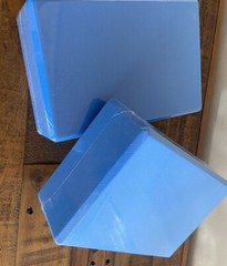 Yoga Blocks Pair Blue 3x6x9 New